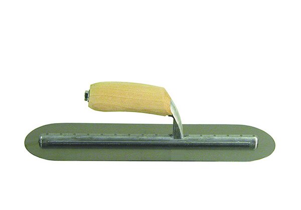 Img of Midwest Rake S550 Professional Round End Trowel Concrete T